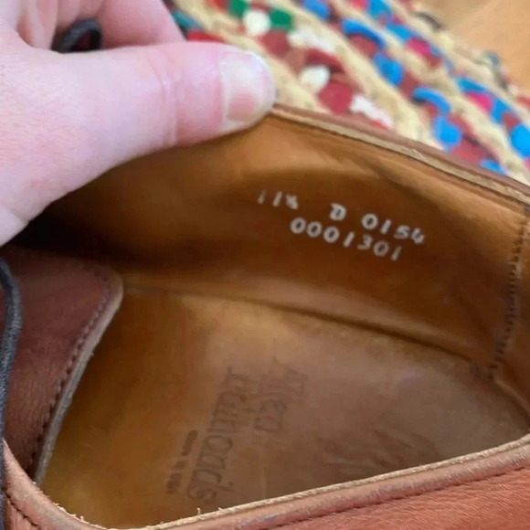 Allen Edmonds rubber soles cognac oxfords shoes - Picture 7 of 7